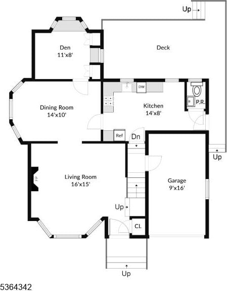 203 Beech St, Cranford Twp, NJ 07016 - view of property floor plan