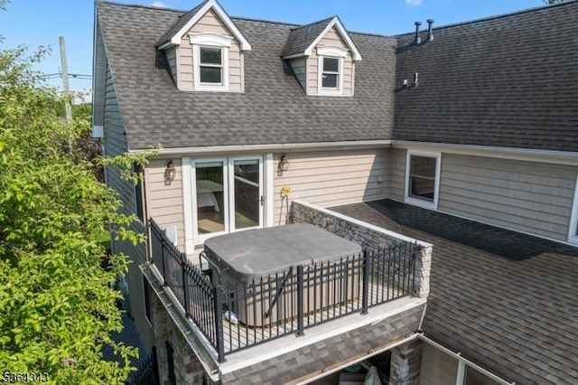 231 Woods Rd, Hillsborough Twp, NJ 08844 - back of house featuring a shingled roof