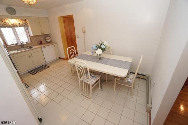 44 Joseph St, Clark Twp, NJ 07066 - dining area with light tile patterned flooring and baseboards