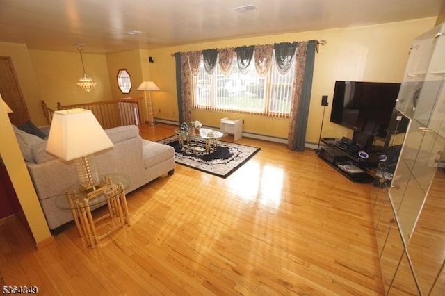 44 Joseph St, Clark Twp, NJ 07066 - living room with wood finished floors and a baseboard radiator