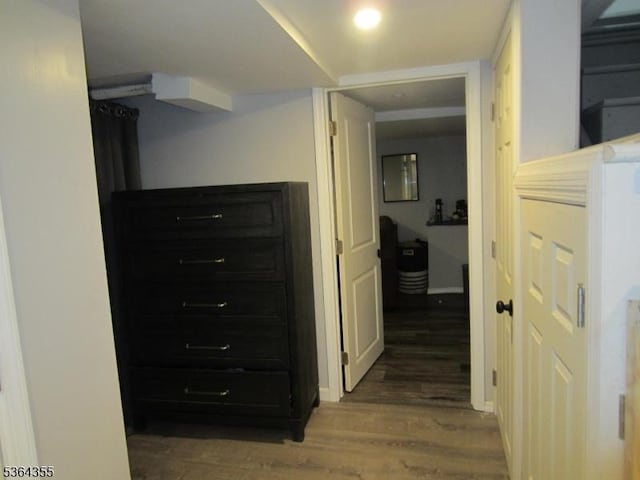 7 Brunswick Ave, Union Twp, NJ 07088 - corridor with wood finished floors and baseboards