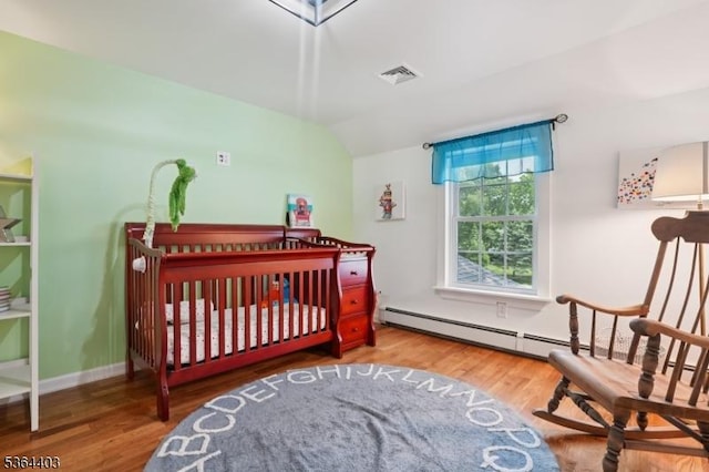 18 Forest Trl, Bernards Twp, NJ 07920 - bedroom with wood finished floors and lofted ceiling