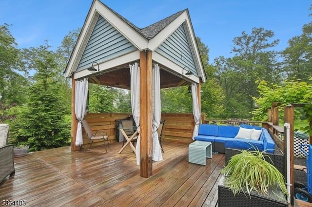 18 Forest Trl, Bernards Twp, NJ 07920 - wooden deck featuring outdoor lounge area