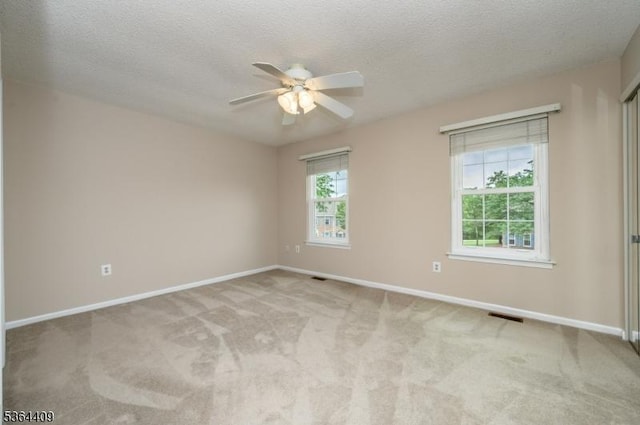 1505 Doolittle Dr, Bridgewater Twp, NJ 08807 - carpeted empty room with a ceiling fan and a textured ceiling