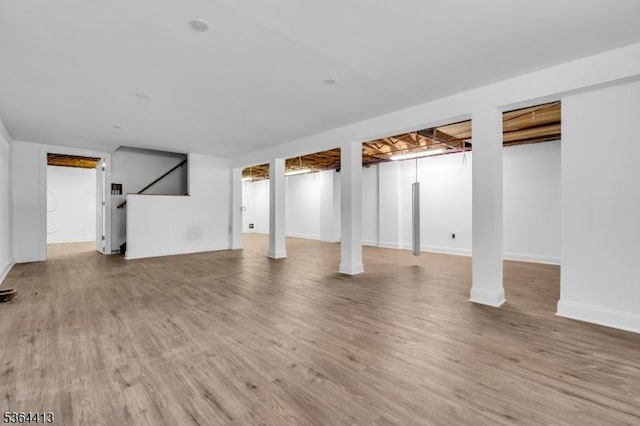 71 Tiffany Dr, East Hanover Twp, NJ 07936 - finished basement featuring wood finished floors and baseboards
