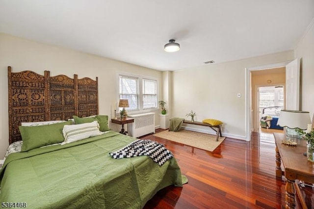28 Overlook Ter, Maplewood Twp, NJ 07040 - bedroom featuring radiator and wood finished floors
