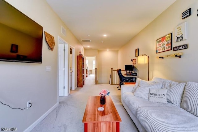 1005 Station Rd, Somerville Boro, NJ 08876 - living area featuring carpet and baseboards