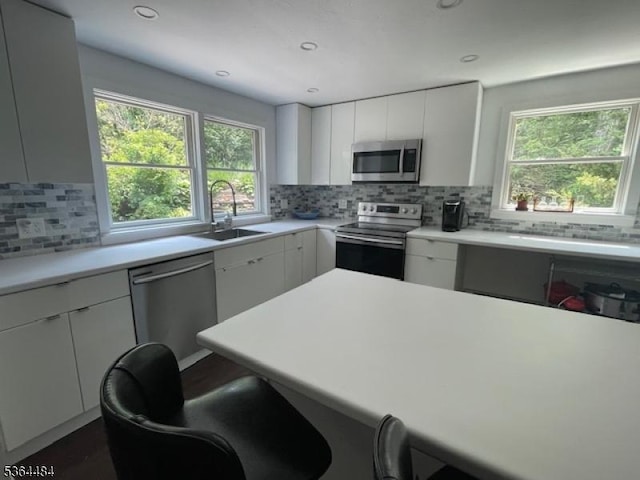250 Waconia Rd, Vernon Twp, NJ 07422 - kitchen with appliances with stainless steel finishes, light countertops, backsplash, and recessed lighting