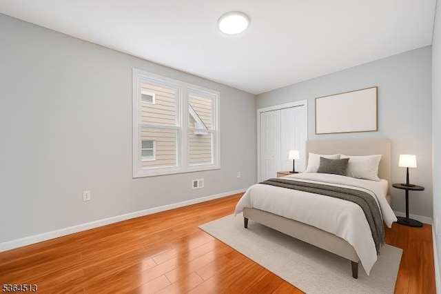 125 Birch St, Bloomfield Twp, NJ 07003 - bedroom with light wood-style flooring and a closet