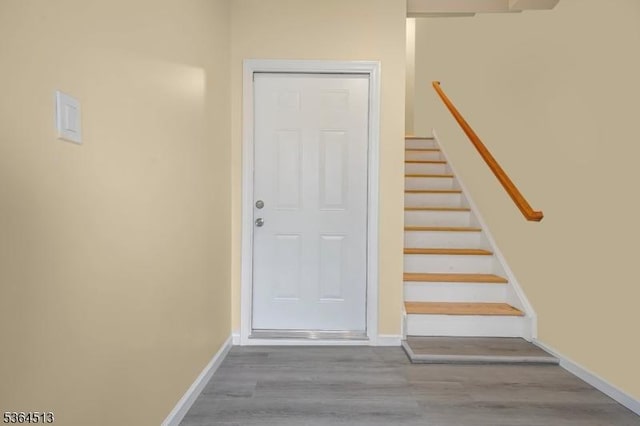 125 Birch St, Bloomfield Twp, NJ 07003 - stairway with wood finished floors and baseboards
