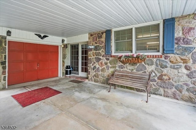 31 Somerville Rd, West Milford Twp, NJ 07421 - view of patio / terrace with a garage and driveway