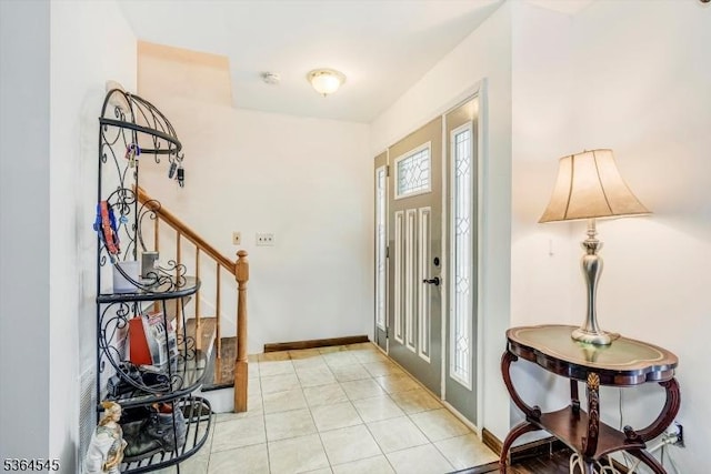 312 Cheyenne Rd Unit 312, Andover Twp, NJ 07848 - entryway with stairway and light tile patterned floors