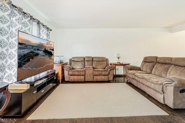 312 Cheyenne Rd Unit 312, Andover Twp, NJ 07848 - living room with dark wood-style floors