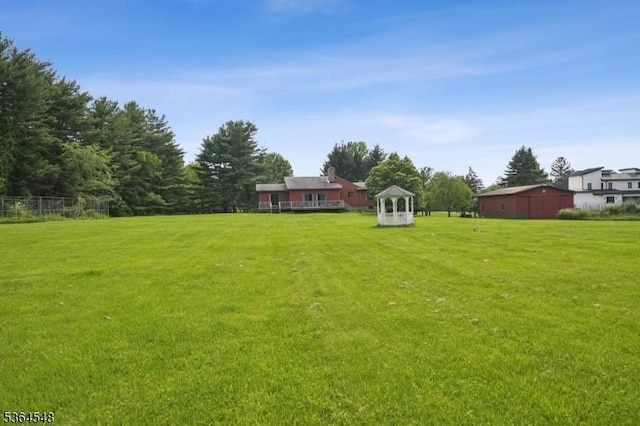 84 Liberty Corner Rd, Warren Twp, NJ 07059 - view of green lawn featuring a gazebo