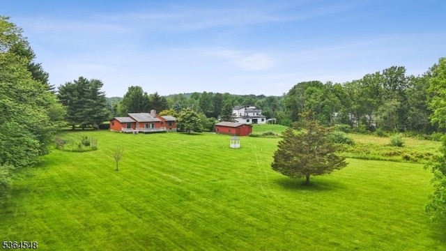 84 Liberty Corner Rd, Warren Twp, NJ 07059 - view of grassy yard featuring a view of trees