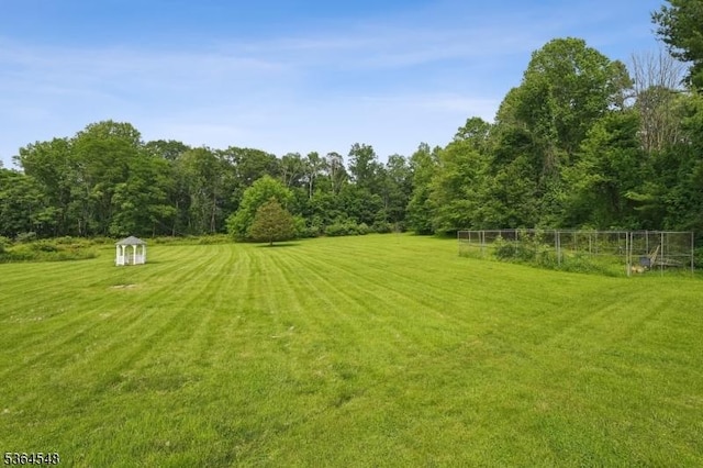 84 Liberty Corner Rd, Warren Twp, NJ 07059 - view of green lawn featuring a storage shed