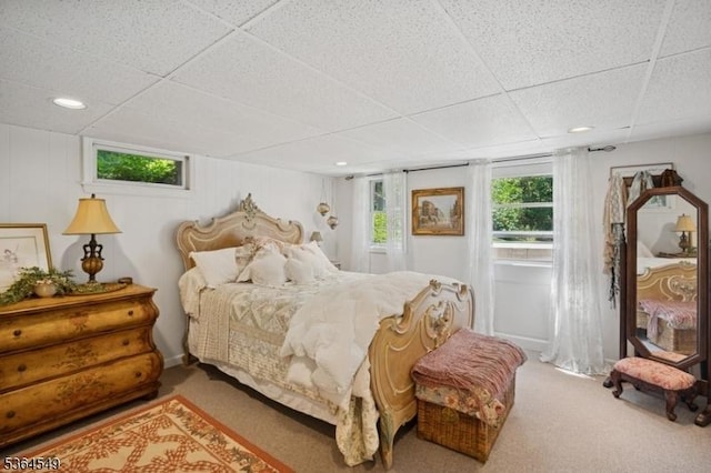 5 Woodland Rd, Franklin Twp, NJ 08867 - carpeted bedroom featuring a drop ceiling