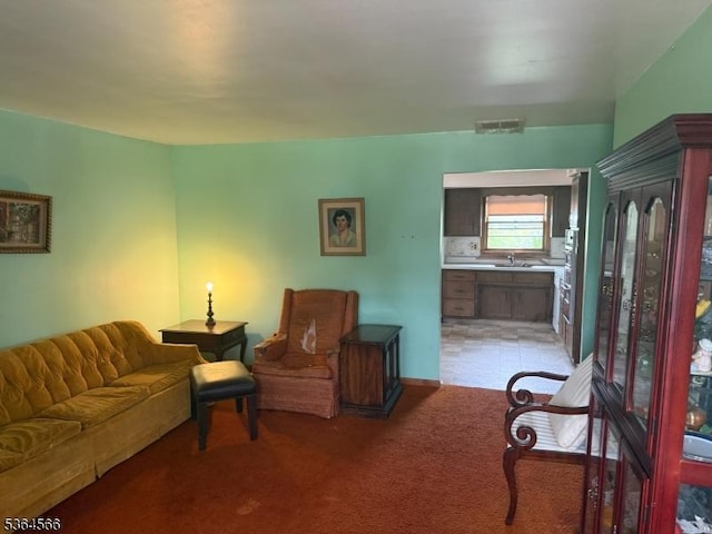 397 Lake Ave, Woodbridge Twp, NJ 07067 - living room with light colored carpet