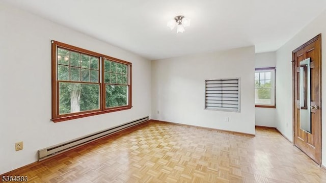 18 Lasalle Ave, Cranford Twp, NJ 07016 - unfurnished room with a baseboard radiator and baseboards