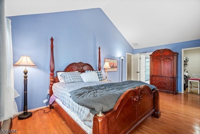 54 Magellan Way, Franklin Twp, NJ 08823 - bedroom featuring wood finished floors and high vaulted ceiling