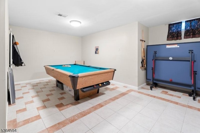 54 Magellan Way, Franklin Twp, NJ 08823 - recreation room featuring light tile patterned floors and billiards table