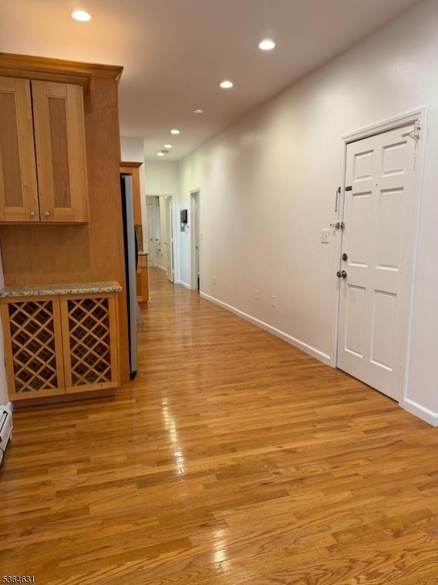 720 Boulevard, Weehawken Twp., NJ 07086 - interior space featuring light wood-type flooring and recessed lighting