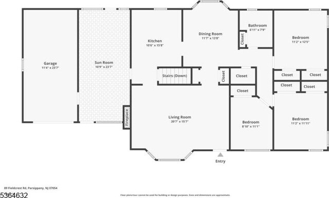 89 Fieldcrest Rd, Parsippany-Troy Hills Twp, NJ 07054 - view of home floor plan