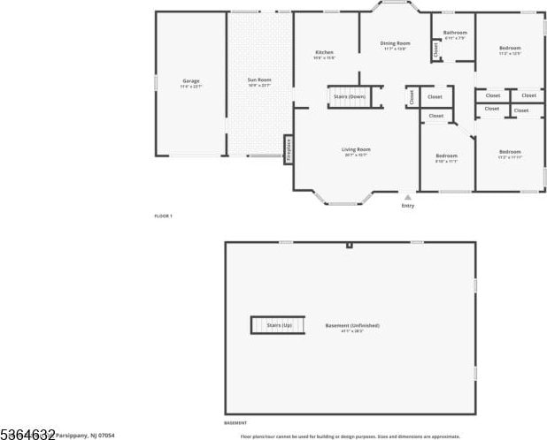 89 Fieldcrest Rd, Parsippany-Troy Hills Twp, NJ 07054 - view of home floor plan