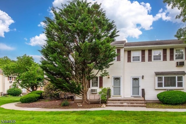 322 P7 Richard Mine Rd Unit 7, Rockaway Twp, NJ 07885 - view of property featuring a front yard and cooling unit