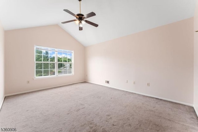 26 Allison Ct, South Brunswick Twp, NJ 08852 - unfurnished room featuring carpet, ceiling fan, and lofted ceiling