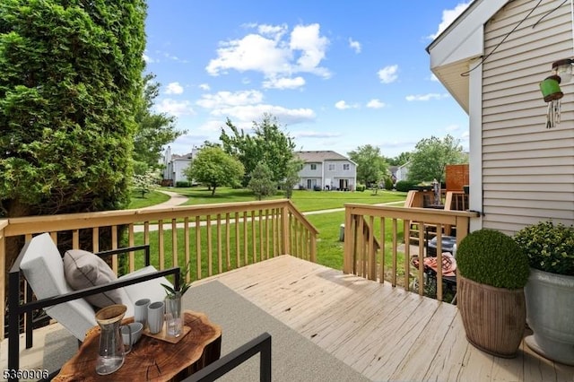 26 Allison Ct, South Brunswick Twp, NJ 08852 - wooden deck featuring a yard and a residential view