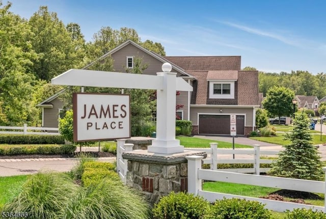 19 Whitney Farm Pl, Morris Twp, NJ 07960 - community / neighborhood sign with an attached garage and driveway