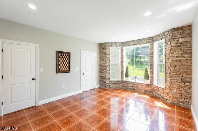 56 Rainbow Hill Rd, East Amwell Twp, NJ 08822 - spare room featuring tile patterned floors and recessed lighting