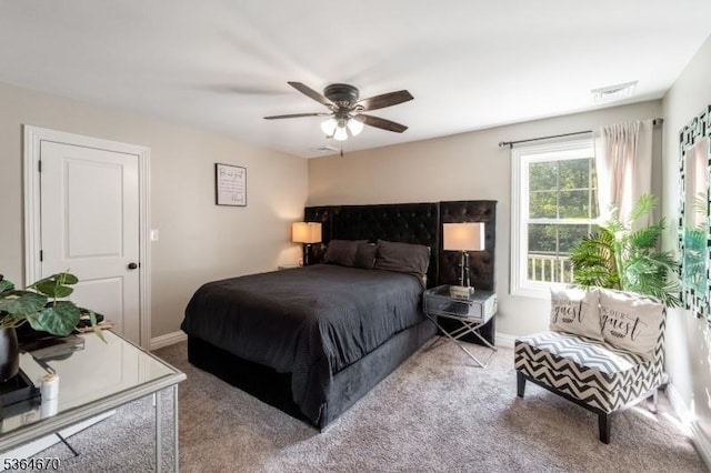 56 Rainbow Hill Rd, East Amwell Twp, NJ 08822 - carpeted bedroom featuring baseboards and ceiling fan