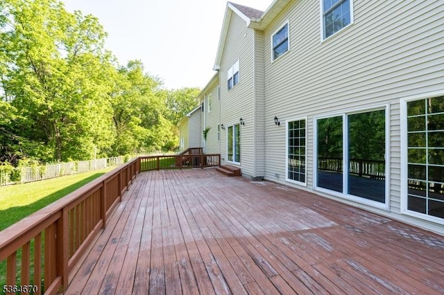 56 Rainbow Hill Rd, East Amwell Twp, NJ 08822 - view of wooden deck