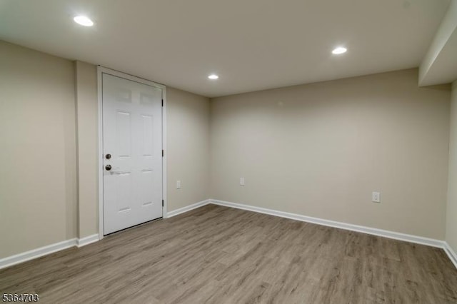 123 Baier Ave, Franklin Twp, NJ 08873 - empty room featuring wood finished floors and recessed lighting