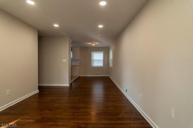 123 Baier Ave, Franklin Twp, NJ 08873 - unfurnished room featuring recessed lighting and dark wood finished floors