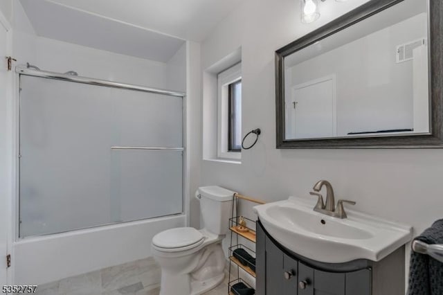 147 Nottingham Sq, Washington Twp, NJ 07840 - full bathroom featuring vanity and shower / bath combination with glass door