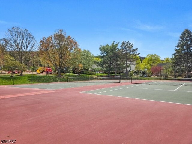 147 Nottingham Sq, Washington Twp, NJ 07840 - view of tennis court featuring community basketball court