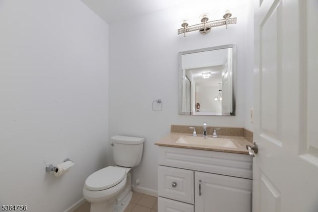 44 Treat Ln, East Brunswick Twp, NJ 08816 - half bathroom with vanity and tile patterned floors