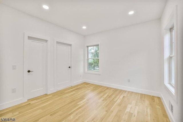 332 Springfield Ave, Westfield Town, NJ 07090 - unfurnished bedroom with light wood-style flooring and recessed lighting