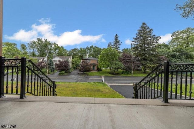 332 Springfield Ave, Westfield Town, NJ 07090 - view of grassy yard featuring stairway