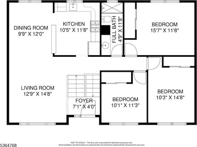 500 Sioux Ave, Parsippany-Troy Hills Twp, NJ 07034 - view of home floor plan