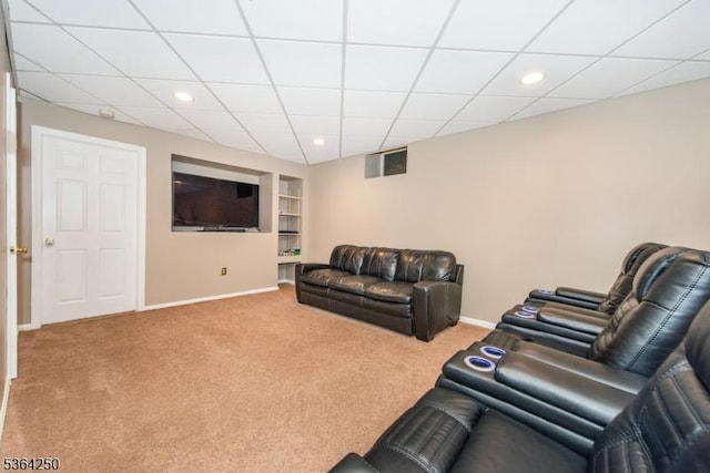 6 Anna Rose Ct, Bloomingdale Boro, NJ 07403 - carpeted living area featuring baseboards and recessed lighting