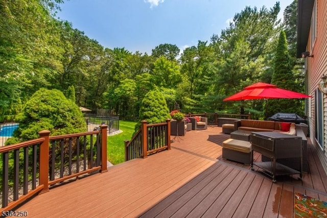 6 Anna Rose Ct, Bloomingdale Boro, NJ 07403 - deck featuring an outdoor hangout area