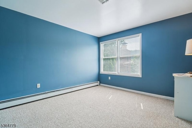 458 Midland Ave, Pompton Lakes Boro, NJ 07442 - empty room featuring baseboard heating and carpet