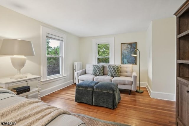 26 Saint Lawrence Ave, Maplewood Twp, NJ 07040 - living room featuring baseboards and wood finished floors