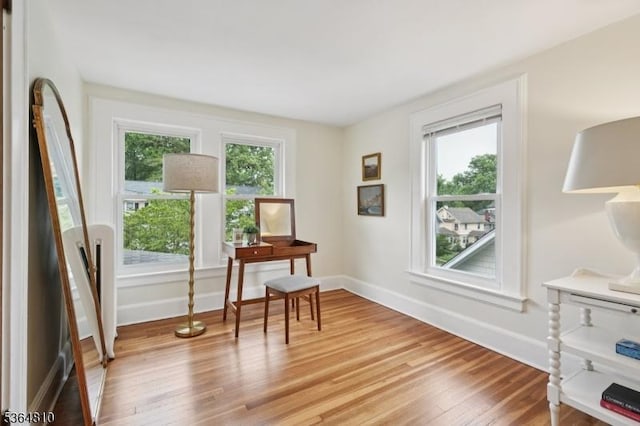 26 Saint Lawrence Ave, Maplewood Twp, NJ 07040 - office area featuring light wood-style flooring and baseboards