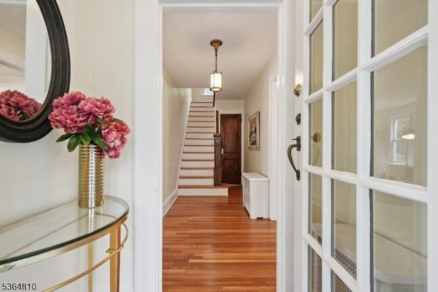 26 Saint Lawrence Ave, Maplewood Twp, NJ 07040 - hall with wood finished floors and stairs