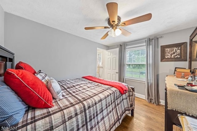 510 Oakridge Ave, North Plainfield Boro, NJ 07063 - bedroom featuring light wood-type flooring and ceiling fan
